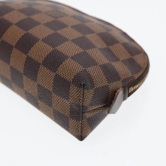 LOUIS VUITTON Damier Ebene Pochette Cosmetic PM Pouch N47516 LV Auth 82976 - Picture 7 of 14